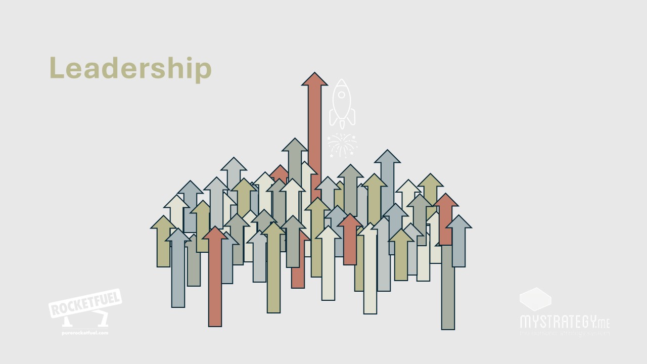 Rocket Fuel Leadership arrow diagram