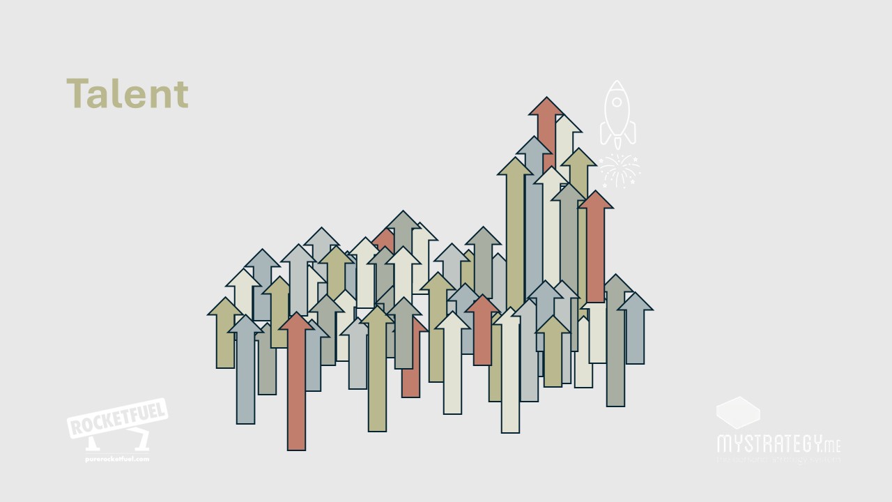 Rocket Fuel Talent Management arrow diagram